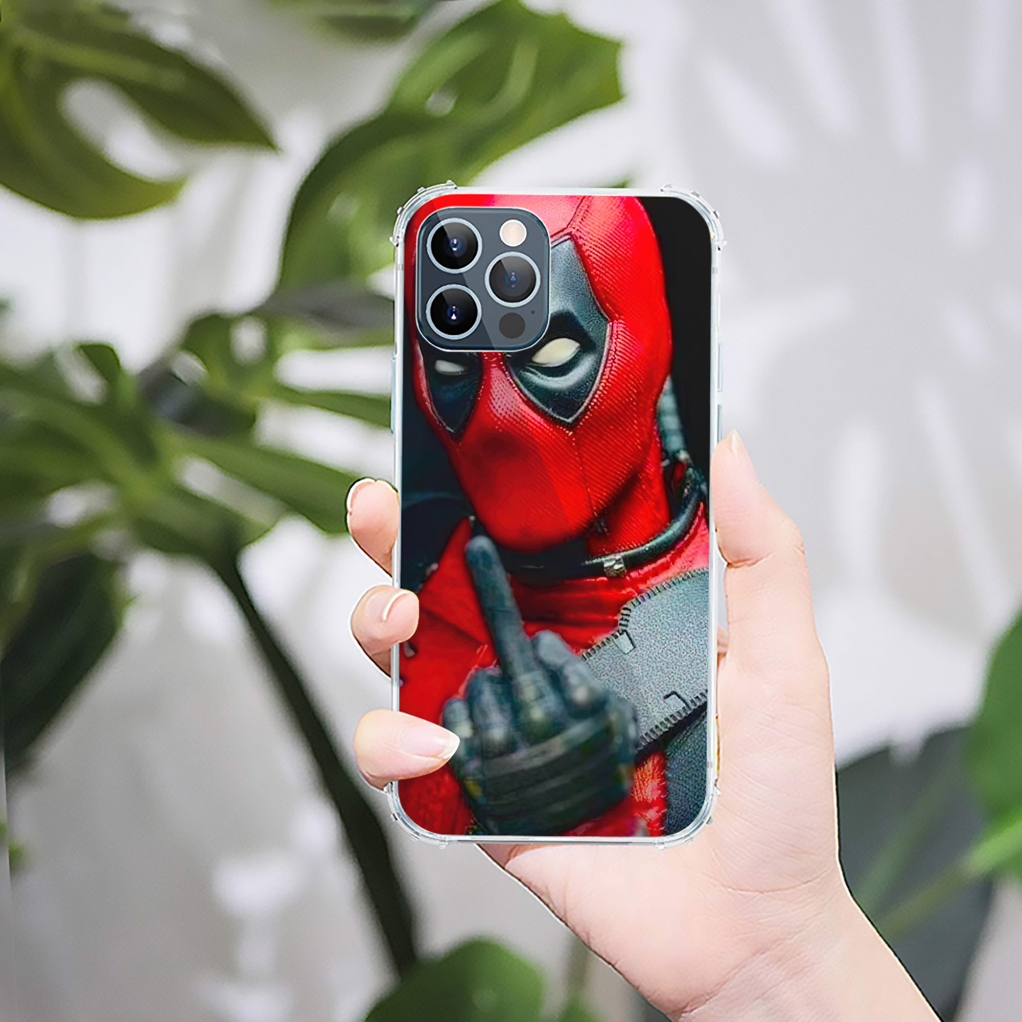 （画像用） Deadpool デッドプール 【iPhone 12シリーズ対応】透明スマホケース（クリアソフトケース）